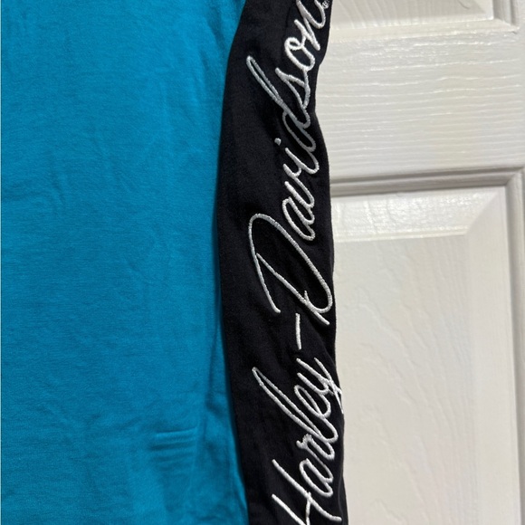 Harley-Davidson Teal and Black Tube Top - Size M - Picture 2 of 6
